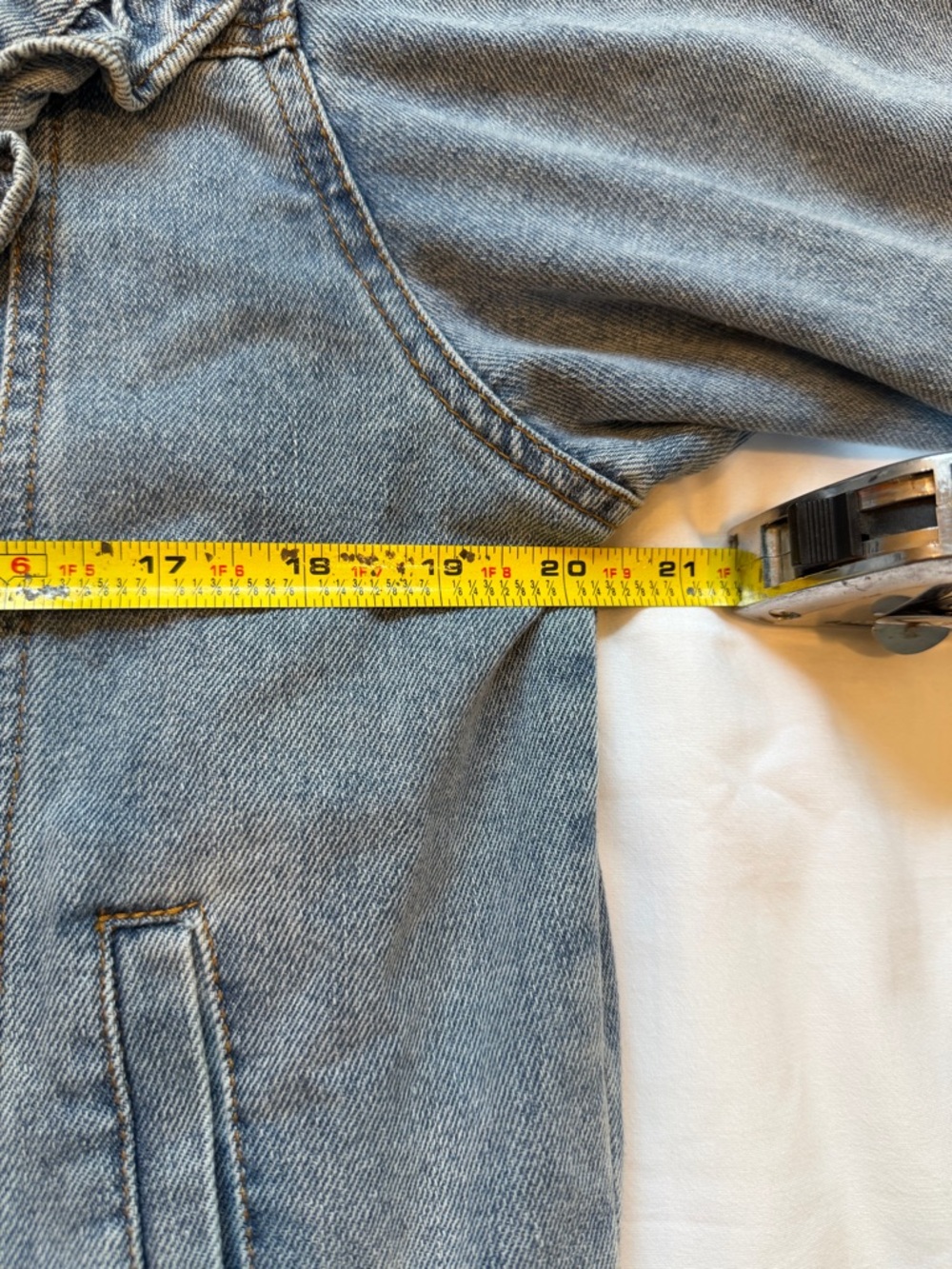 Sofie the Label Light Blue Ruffle Collar Denim Jacket - Picture 4 of 8
